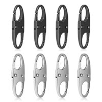 Mosquetón Lpuioey Antirrobo Con Doble Apertura, 8 Unidades