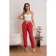 thumbnail image 2 of Pantalón Mujer Semi Pitillo Algodón Tipo Lino Tiro Alto 7004, 2 of 3