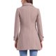 thumbnail image 3 of INSPIRE CHIC Abrigo Clásico de Mujer con Botonadura Simple de Invierno Largo con Bolsillos M Rosa Empolvado, 3 of 6