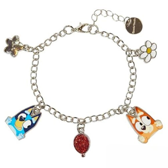 Pulsera LUV HER 18 cm Bluey y Bingo con colgantes – 3 años y más