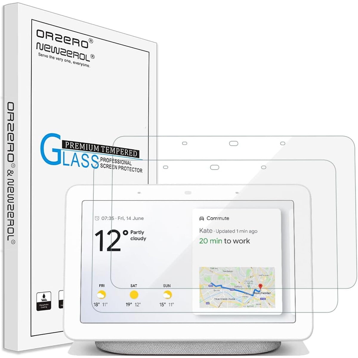 Protector Vidrio Templado Orzero Google Home Hub 7