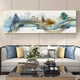 thumbnail image 1 of 1pc Frameless Abstract Landscape Wall Art Canvas Paintings Modern Gold Herd Deer Poster Print Picture For Home Decor, No Frame, 1 of 4