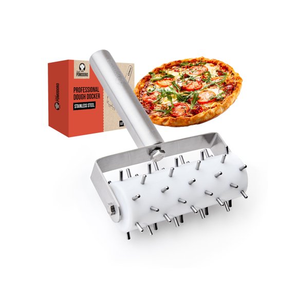 Rodillo perforador de masa Chef Pomodoro 21 × 14,5 cm, púas de 7 mm