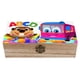thumbnail image 1 of Castores Ocupados Caja Organizadora de Madera Rústica - Caja Decorativa Multifuncional para Escritorio, Hogar, Oficina, Joyas y Manualidades, 1 of 6