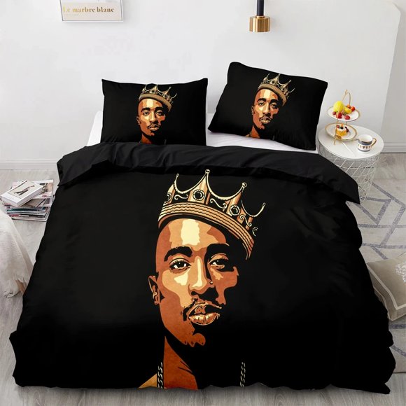 Tupac Amaru Shakur Bedding Set Duvet Cover Bed Set Quilt Cover Pillowcase Comforter Boys Adult Bedding Set