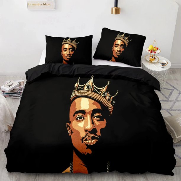 Tupac Amaru Shakur Bedding Set Duvet Cover Bed Set Quilt Cover Pillowcase Comforter Boys Adult Bedding Set