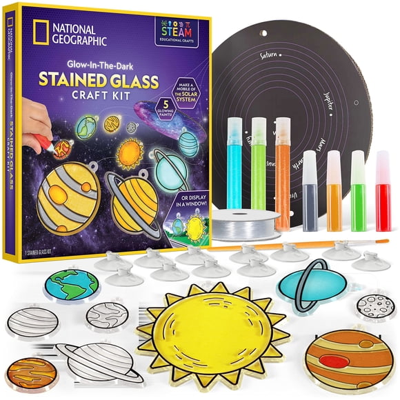 Kit de decoración para ventanas, vitrales infantiles de NATIONAL GEOGRAPHIC