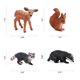 thumbnail image 3 of Figuras de juguete UANDME Forest Animals Babies 16 piezas para niños, 3 of 7