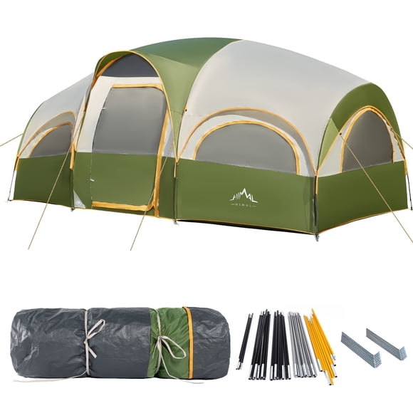 Carpa GoHimal para 8 personas, impermeable y resistente al viento para camping