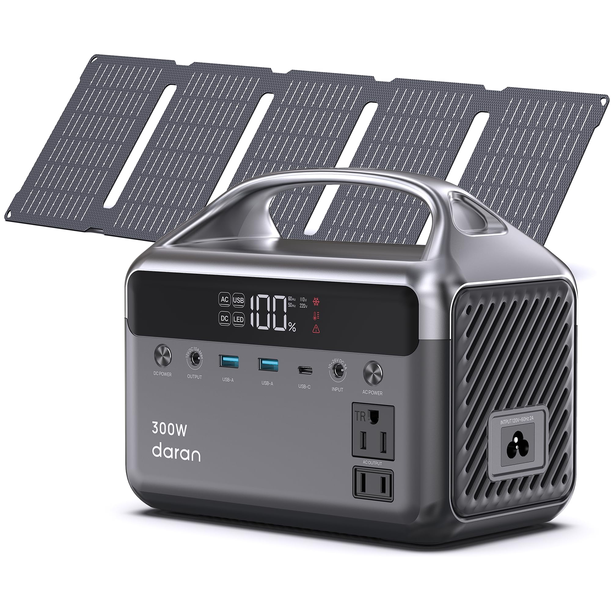 Daran - Estación De Energía Portátil Neozl 300w 192wh Con Panel Solar