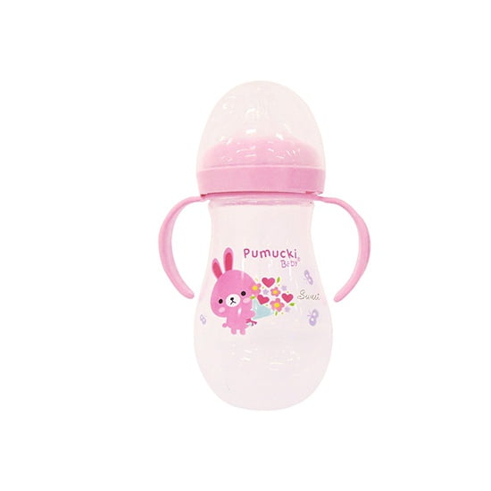 Pumucki - Mamadera Boca Ancha 300ml Rosado