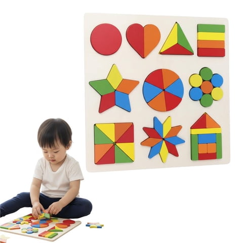 Linea Sport - Rompecabezas De Madera Figuras Y Colores Didáctico Infantil