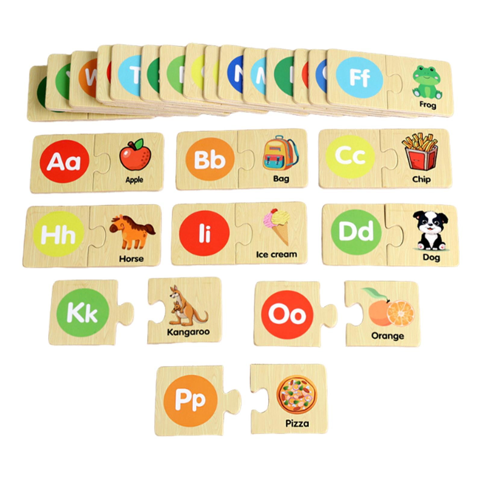 Magideal - Rompecabezas Del Alfabeto, Rompecabezas Abc, Iluminación, Coloridos Juguetes Educativos De Aprendizaje, Juego De Combinación Para Niños, Niñas Y Niños