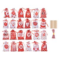 Bothyi - Navidad Adviento Calendarios Bolsas Cuenta Regresiva Navidad Árbol De Navidad Decoraciones