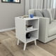 thumbnail image 1 of Mesa Velador Retro 2 Repisas Blanco, 1 of 2