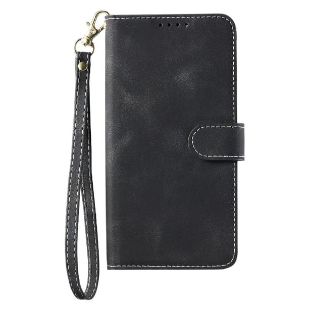 Funda Cartera para Samsung Galaxy S20 FE Tapa con Ranuras, Soporte y Correa Negro