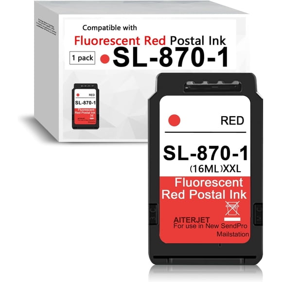 Cartucho de tinta AITERJET SL-870-1 XXL Rojo Fluorescente 16mL