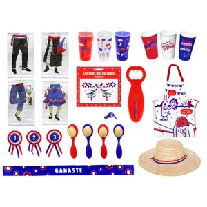 Carnaval - Pack Dieciochero Accesorios Y Yincana Rojo