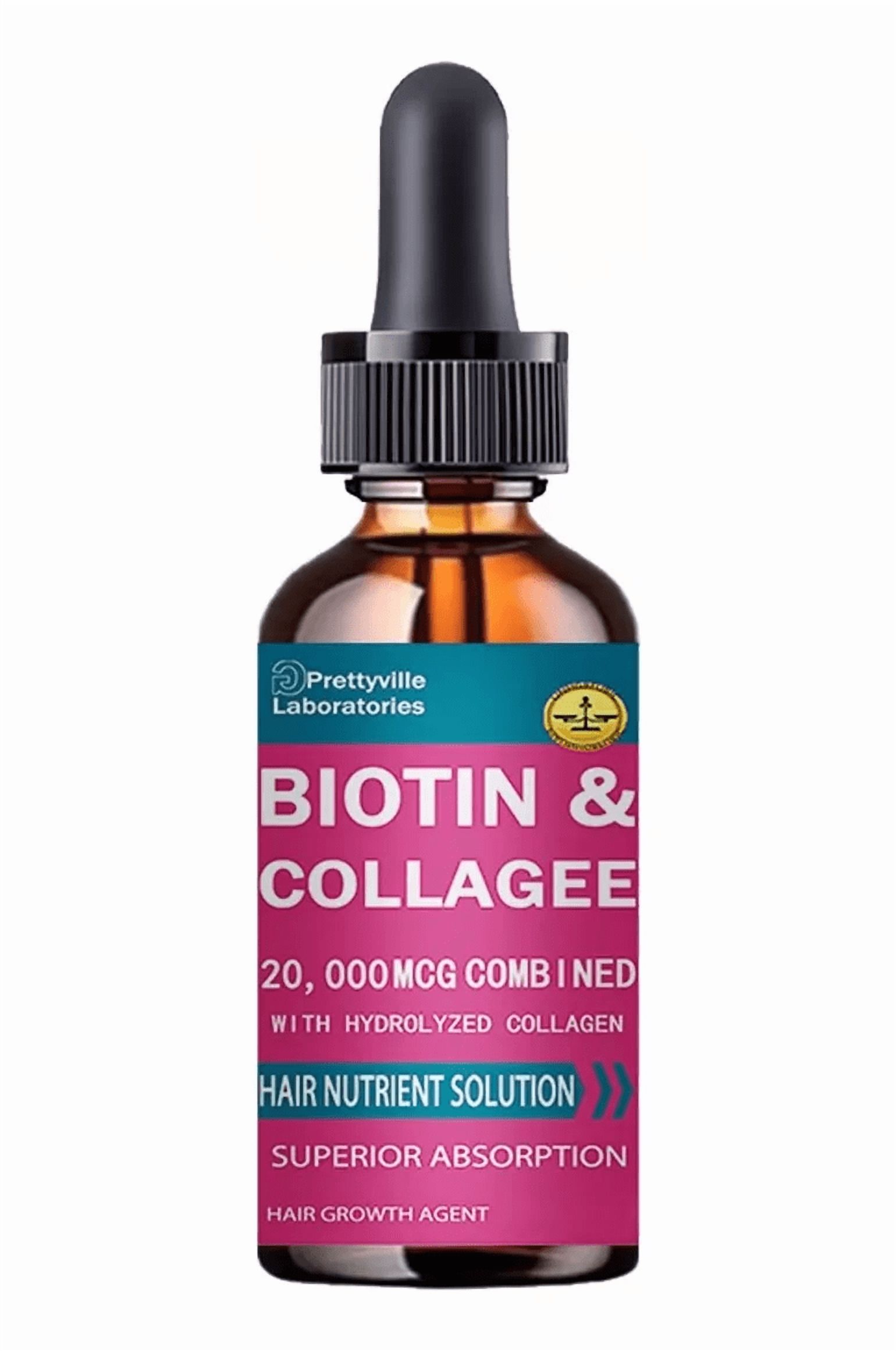 Prettyville Laboratories - Serum Biotina Y Colageno Crecimiento Del Cabello Prettyville