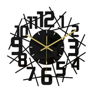 Genérico - Reloj De Pared Moderno, Regalo Para El Hogar, Arte De Sala De Estar Acrílico, Decoración Negra, Número
