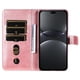 thumbnail image 5 of Funda con Cremallera para Huawei Nova 13 Pro, Carcasa Cartera de Cuero PU con Soporte y Tarjetero, 5 of 6