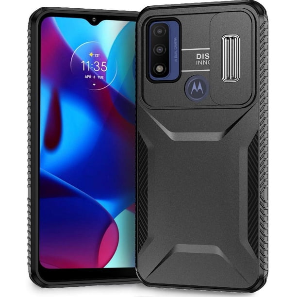 Funda Resistente para Motorola Moto G Power 2022 con Tapa Deslizante y Protección Militar Negro