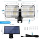 thumbnail image 2 of Lámpara solar para exteriores con iluminación exterior, 120 LED, luz exterior 270° Superhelle Lámpara solar para exteriores LED IP65, luz solar de 3 modos con cable de 16,5 pies [Energieklasse A+++], 2 of 7