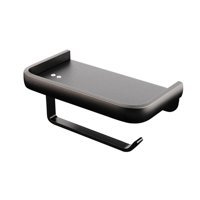 Bothyi - Soporte De Papel Higiénico, Organizador, Dispensador De Pañuelos Para Cocina, Baño, Baño, Negro