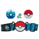 thumbnail image 3 of Cinturón entrenador Pokémon con 2 pokebolas y figura, 3 of 6