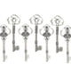 thumbnail image 1 of Llave Skeleton Makhry Mixed 20, extra grande, plata envejecida, 1 of 6