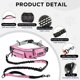 thumbnail image 2 of Correa manos libres Puppalace con bolsa de cintura bungee rosa, 2 of 7