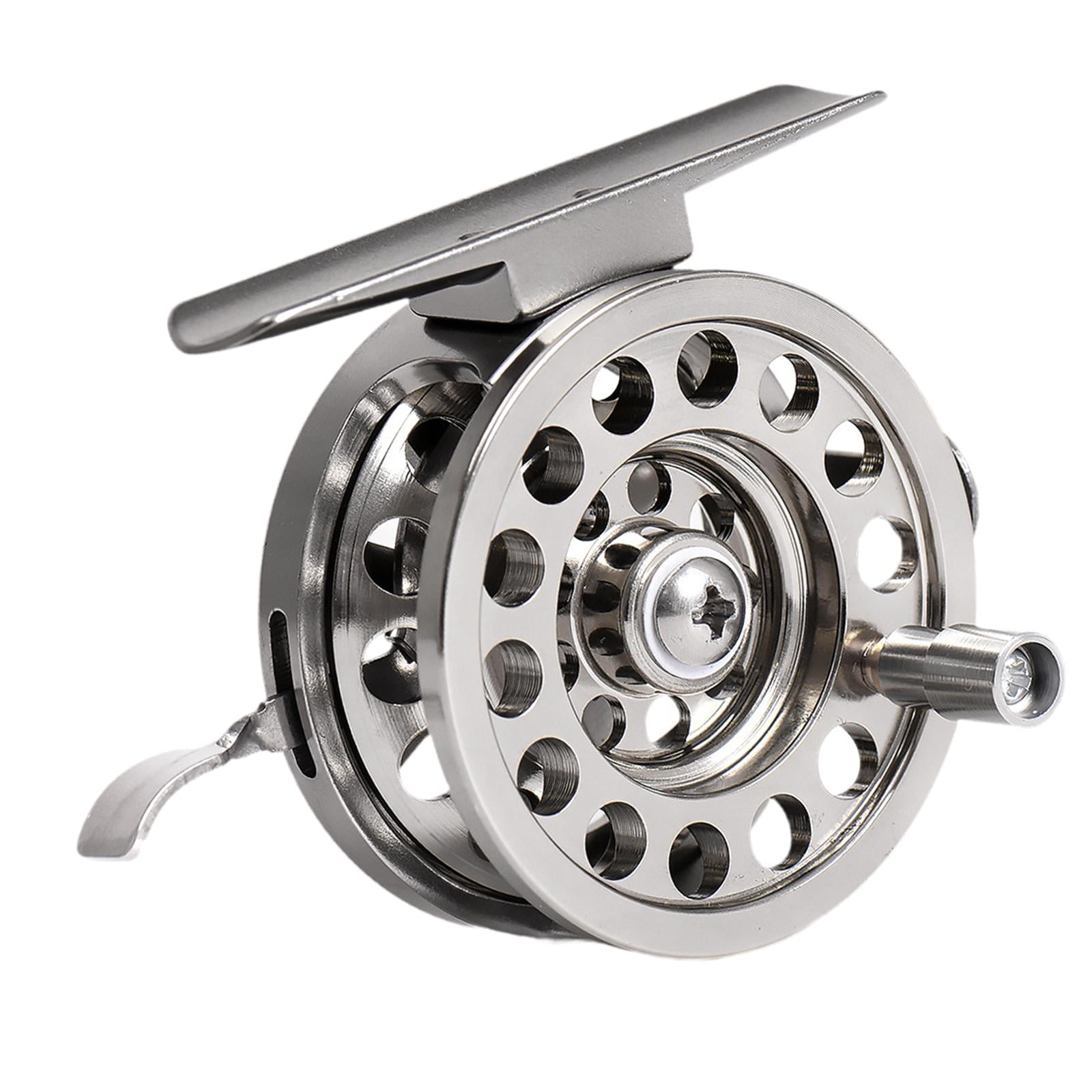 Ioensy - Herramientas De Carrete De Pesca Con Mosca, Metal, Portátil, Para Pescadores, Agua Dulce Y Salada, Pequeño