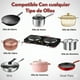 thumbnail image 4 of Cocina Electrica Portatil De 2 Platos Encimera 2000W de Potencia Color Negro, 4 of 11
