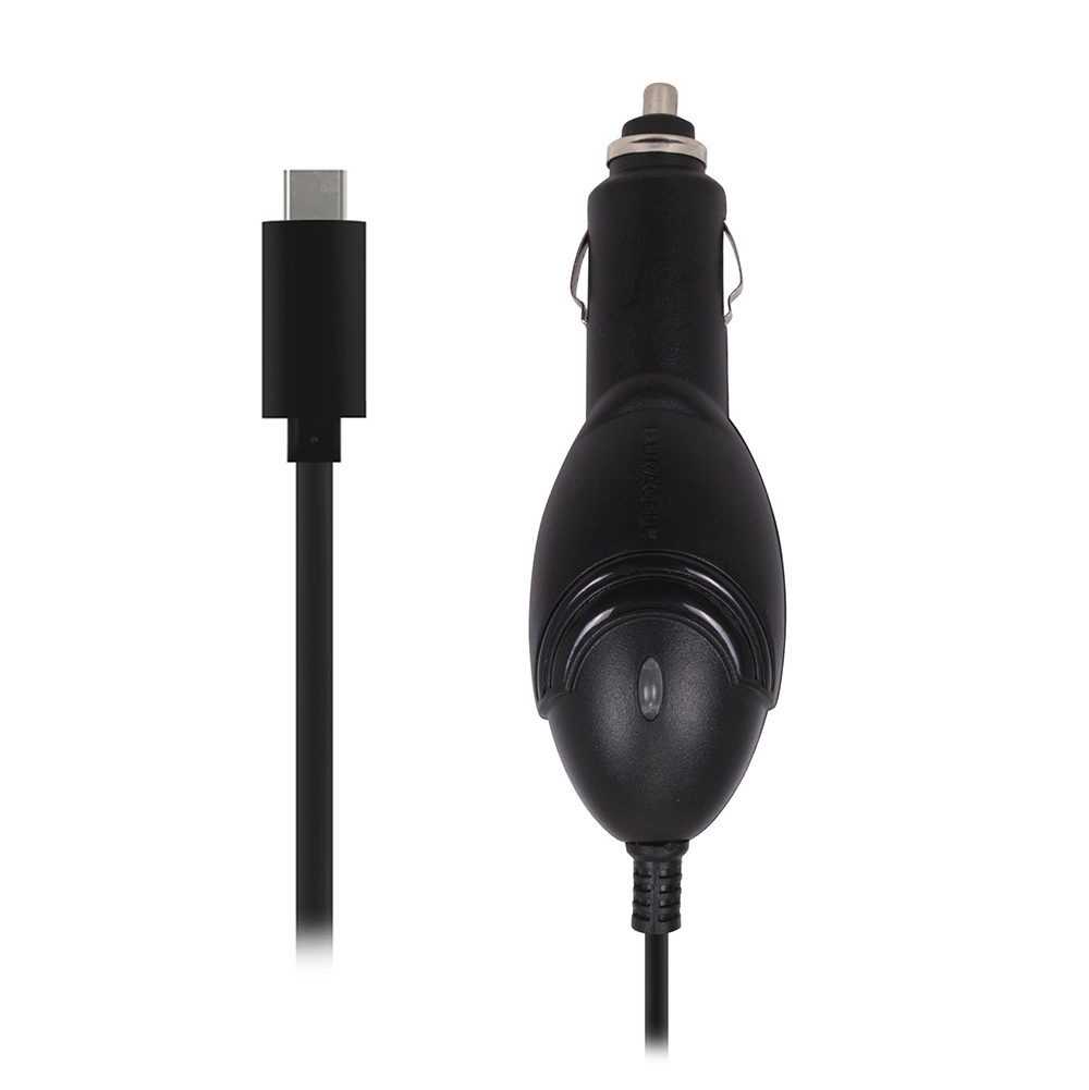 Cargador Auto Duracell Du6193 2.1A Usb-C Con Cable
