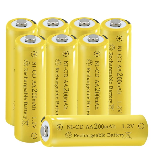 Batería Teneyuuo AA 200mAh 1.2V Ni-CD Paquete de 8
