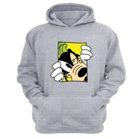 Genérico - Polerón Canguro Tribilín Dibujos Animados Gris Claro Talla S Unisex