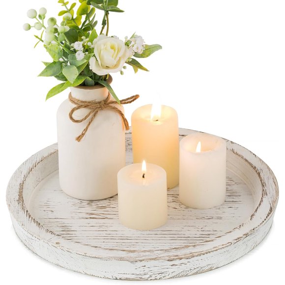 Bandeja para Velas Hanobe de Madera de 11,02 Pulgadas