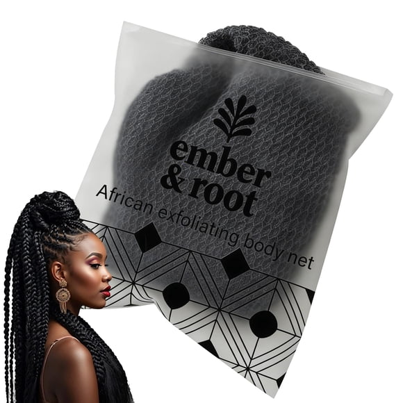 Esponja de baño Ember and Root 50 g gris exfoliante
