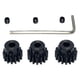 thumbnail image 5 of 3/juego De Engranajes De Motor De Piñón De Metal Endurecido Para Piezas De Coche Modelo A Escala 1:10 14T 15T 16T, 5 of 5
