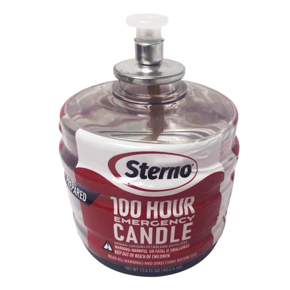 Velas de emergencia para el hogar Sterno Clear, sin aroma, 400 ml (x6)