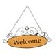 thumbnail image 4 of Letrero De Bienvenida Para Decoración De Puerta, Colgador De Puerta Delantera Para Ventana Interior, Marco Negro, 4 of 5