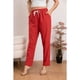 thumbnail image 3 of Pantalón Mujer Semi Pitillo Algodón Tipo Lino Tiro Alto 7004, 3 of 3
