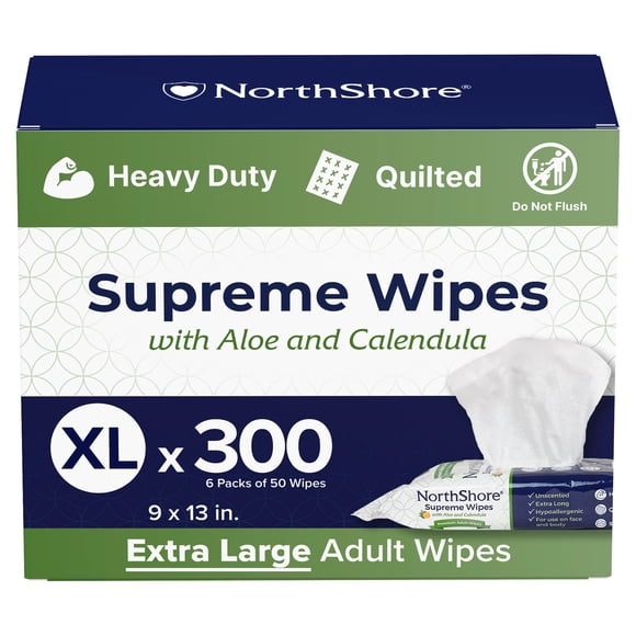 Toallitas NorthShore Supreme Extra Resistentes Acolchonadas XL 300 unidades