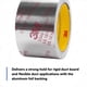 thumbnail image 4 of Cinta de papel de aluminio 3M 3340 2,5 cm x 45 m para sellado HVAC, 4 of 7
