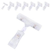 Magideal - 20 Piezas Clips Para Señales De Mercancías Soporte Para Señales Clips Para Etiquetas Soporte De Exhibición De Precios Para Hangrails O Tubos Tiendas M