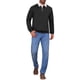 thumbnail image 2 of INSPIRE CHIC Sudadera Polo de Hombre con Cuello Contrastado y Mangas Largas S Negro, 2 of 6