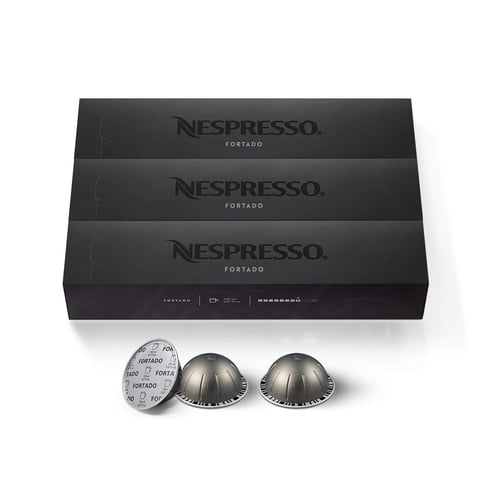 Cápsulas De Café Nespresso Vertuo Fortado Gran Lungo X30
