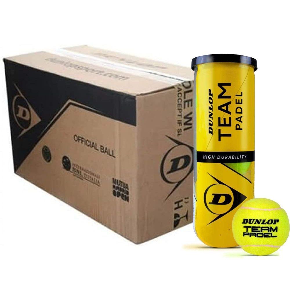 Caja De Pelotas Dunlop Padel Team X3 - 24 Tarros