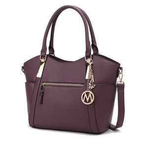 Bolso Tote Para Mujer, Mkf Collection, Bolso De Hombro Sólido - Janise - Morado