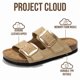 thumbnail image 2 of Sandalias Project Cloud Santorini de cuero genuino con memory foam, 2 of 5